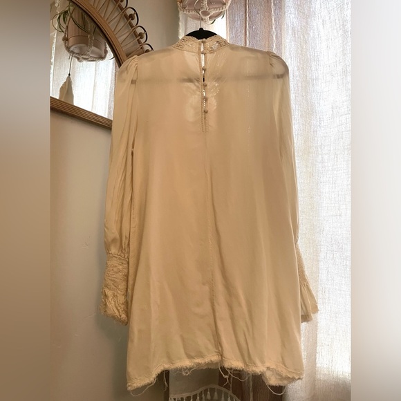 110. Free People One Vienna Lace Boho dress with built in slip - Small - Picture 6 of 9